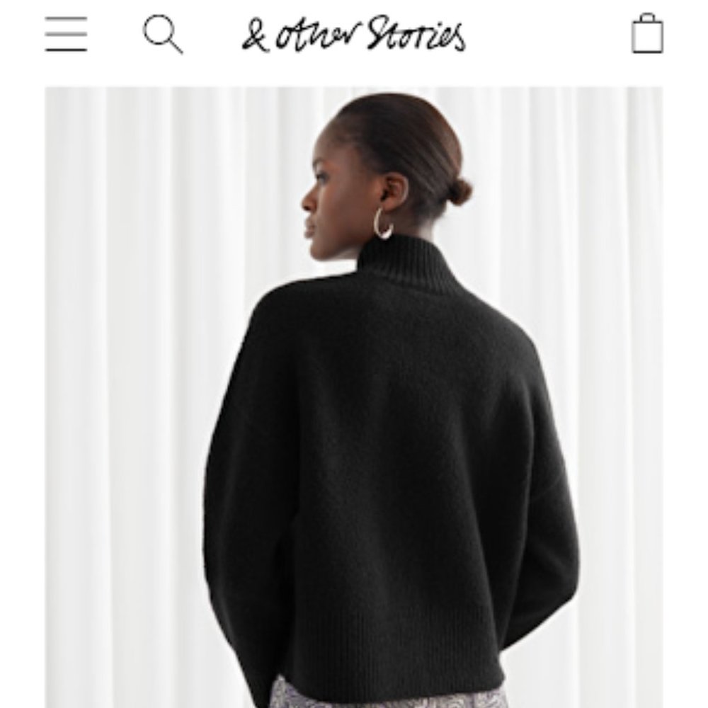 & Other Stories Mock Neck Sweater!